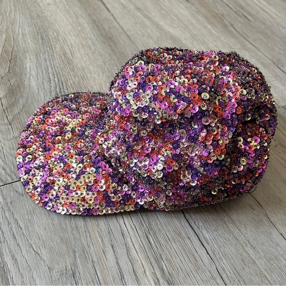 🔥SALE - any 4/$20. Vintage Sequin Ball Hat - Picture 1 of 6